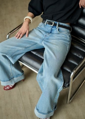 Sara hw wide jeans Washed Blue Gestuz 